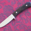 Eddie Lee Custom Handmade Loveless Style Hunting Knife, Black Micarta