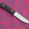 Eddie Lee Custom Handmade Loveless Style Hunting Knife, Black Micarta