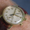 Longines 12.68Z Vintage Gold Filled One-Button Flyback Chronograph Wrist Watch