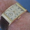 Lord Elgin Vintage 14K Gold Wrist Watch, Fancy Scroll Design