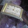 Lord Elgin Vintage 14K Gold Wrist Watch, Fancy Scroll Design