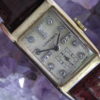 Longines Vintage 14K Gold Deco Wrist Watch, Diamond Dial