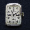 Longines Vintage 14K Gold Deco Wrist Watch, Diamond Dial