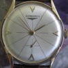 Longines Vintage 14K Gold Manual Wind Wrist Watch, Fancy Dial