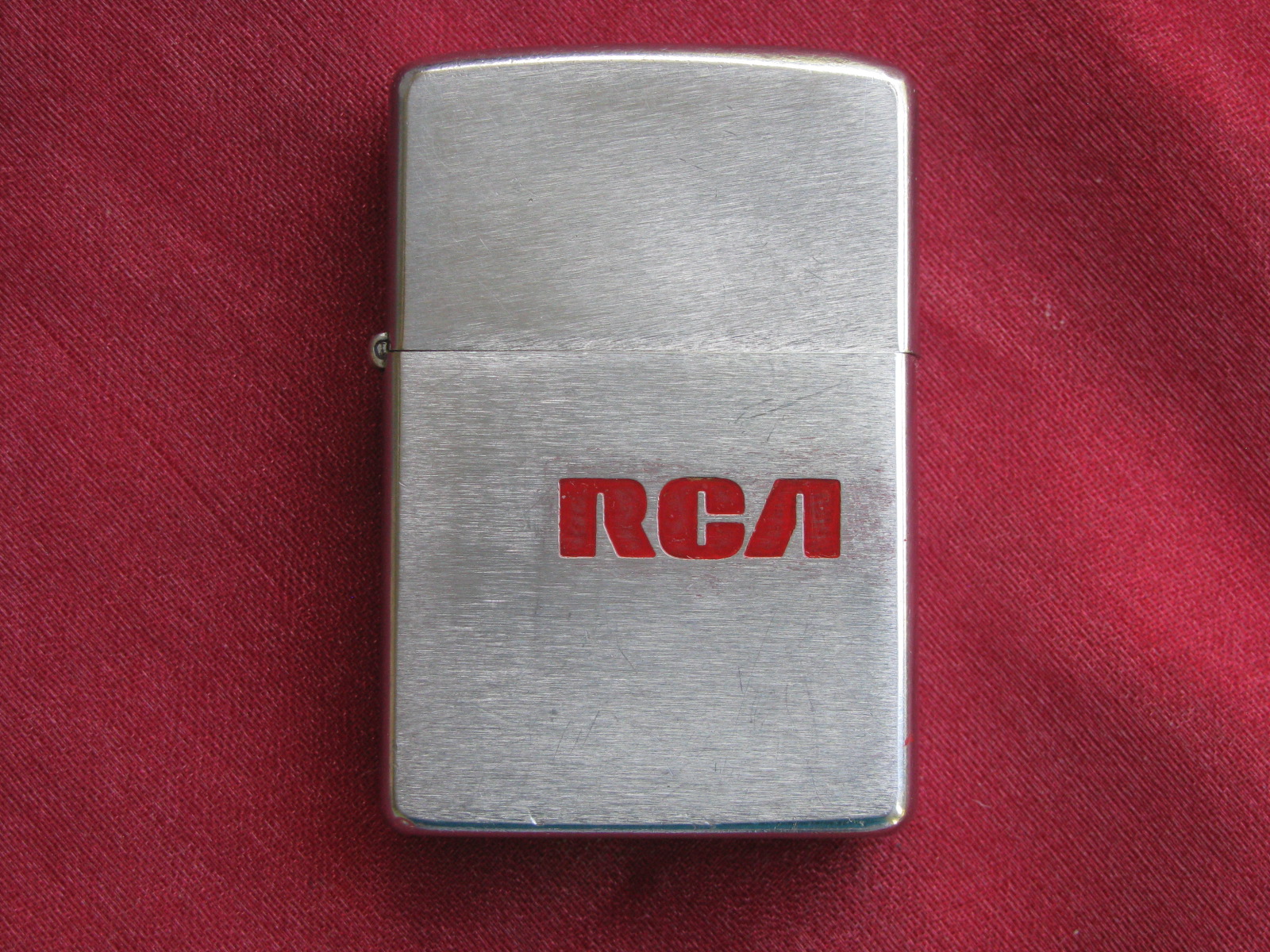Zippo Lighter 1976 Advertising RCA Service Company, Double-Sided 