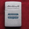 Zippo Lighter 1960 Advertising Nuveen Tax-Exempt Bond Fund