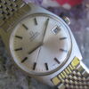 Omega Automatic Vintage Stainless Steel Wrist Watch w/Beads-of-Rice Bracelet