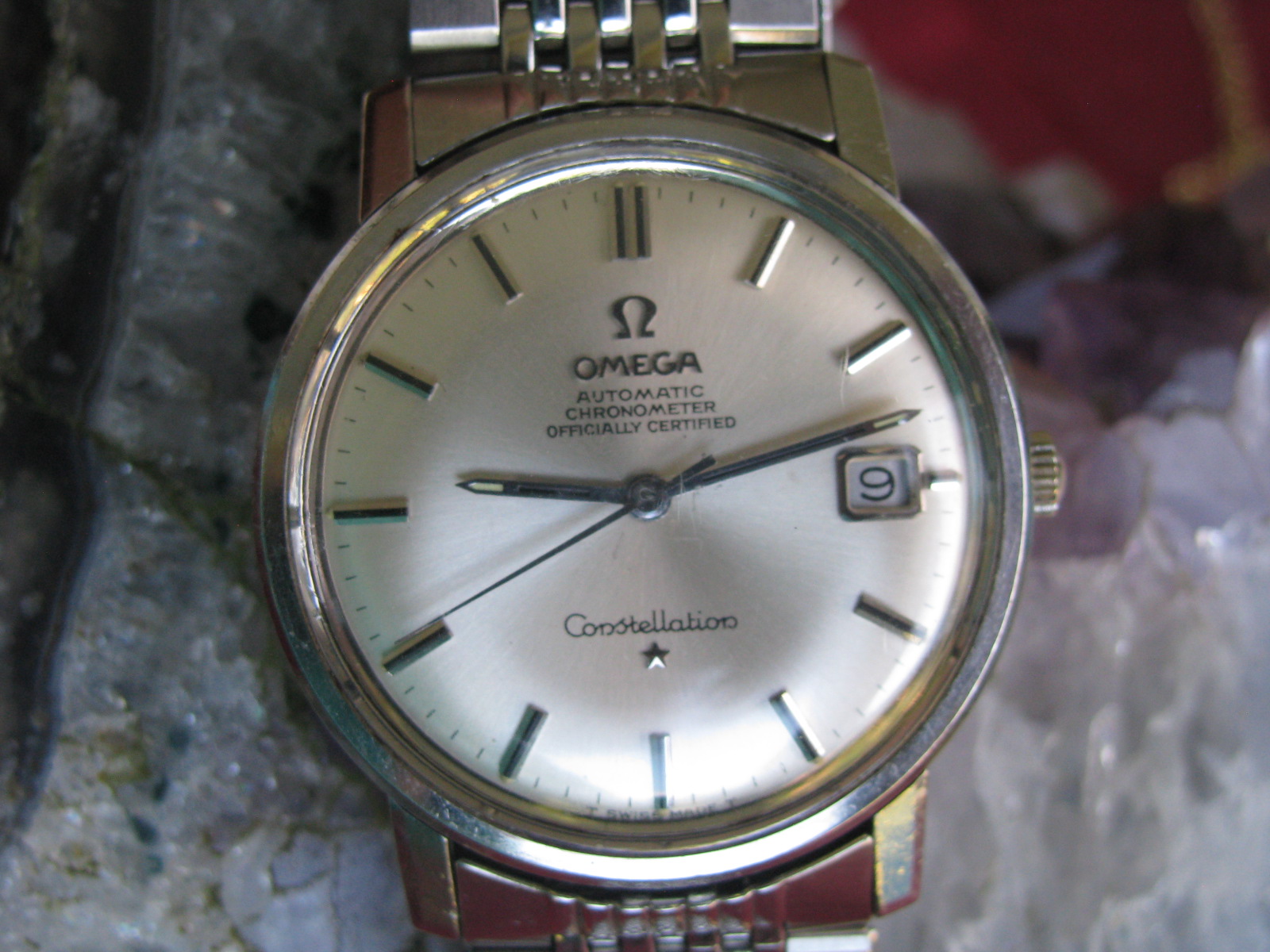 Vintage Omega Constellation Chronometer Stainless Automatic Wrist