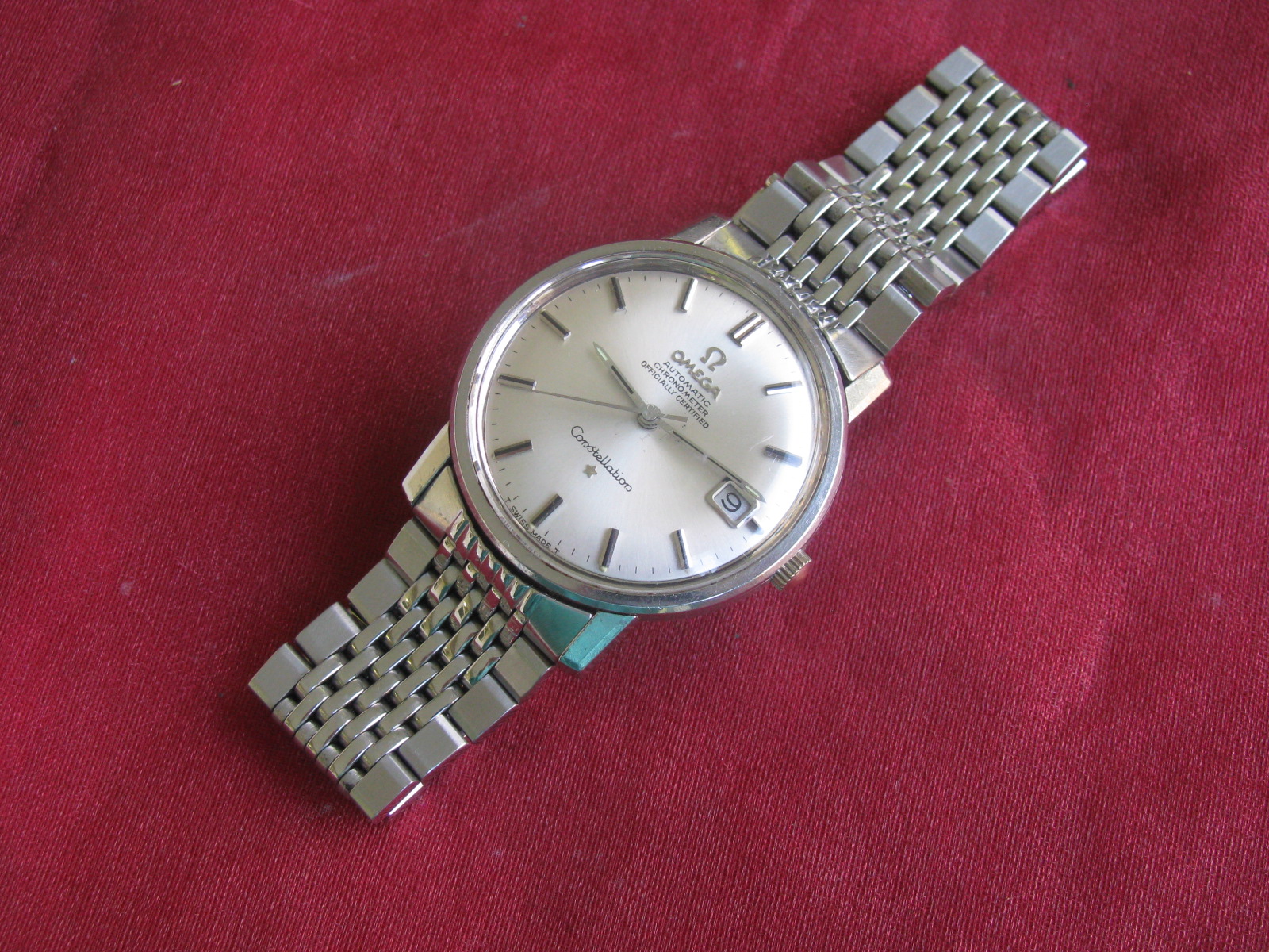 Vintage Omega Constellation Chronometer Stainless Automatic Wrist