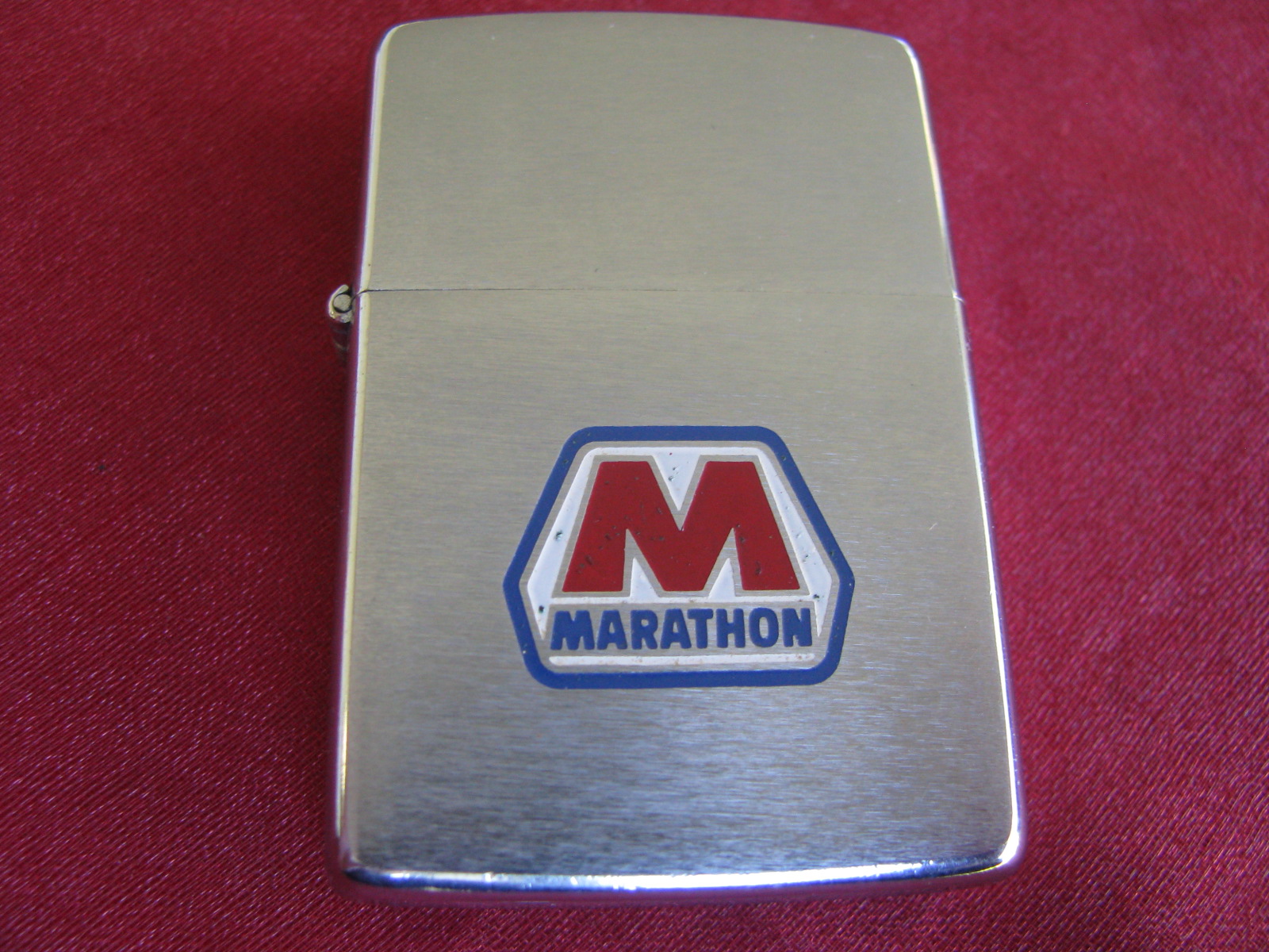 Vintage Zippo Lighter 1982 Advertising The Marathon Gas and Oil