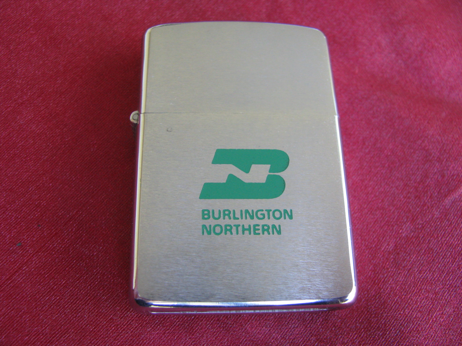 Vintage Zippo Lighter 1969 Advertising Burlington Northern