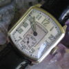 Hamilton "Tonneau" Vintage 14k White Gold Filled Deco Wrist Watch