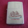 Zippo Lighter 1968 US Coast Guard Bark Eagle Ship, Great Graphics, Misspelled
