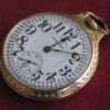 Hamilton 992 21j 16s Railroad Pocket Watch, 10K Gold Filled Bar Over Crown Case
