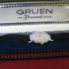 Gruen Precision Stainless Steel Manual Wind Wrist Watch, Diamond dial, w/Box