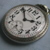 Hamilton 992 21j 16s Railroad Pocket Watch, White Gold Filled Model 3 Case