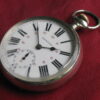 Antique Zenith 16s 15j Nickel Silver Pocket Watch, Canadian Railroad