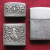 Zippo Lighter 2012 with Vintage Siam (Thailand) Silver Outer Sleeve