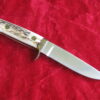 Jimmy Lile Custom Handmade Loveless Style Fixed Blade Hunting Knife w/Sheath