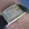 Hamilton DONALD Vintage Solid 14K Gold Art Deco Wrist Watch