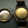 Vintage Gubelin Solid 18k Yellow Gold Automatic Wrist Watch, Heavy Case