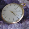 Omega 601 Vintage 10k Yellow Gold Filled Open Faced 17 Jewel Pocket Watch