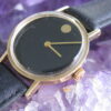 Movado Vintage Ladies 14K Gold Museum Watch, Mid Century Modern, Horwitt Design