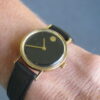 Movado Vintage Ladies 14K Gold Museum Watch, Mid Century Modern, Horwitt Design