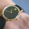 Movado Vintage Ladies 14K Gold Museum Watch, Mid Century Modern, Horwitt Design