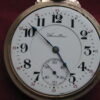 Hamilton 992 21j 16s Railroad Pocket Watch, YGF Model 8 Bar-Over-Crown Case