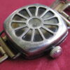 Illinois Vintage Sterling Silver Military Shrapnel Guard WW1 Trench Wrist Watch