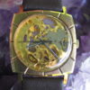 Vintage Royce Swiss Gold Plated Skeleton Wrist Watch