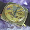 Vintage Royce Swiss Gold Plated Skeleton Wrist Watch