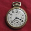Waltham 16s 21j Crescent Street 10K YGF Railroad Pocket Watch, Wind Indicator