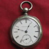 Elgin National Watch Co. Vintage 18s 11j Coin Silver Key Wind Pocket Watch Elgin National Watch Co. Vintage 18s 11j Coin Silver Key Wind Pocket Watch