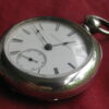 Elgin National Watch Co. Vintage 18s 11j Coin Silver Key Wind Pocket Watch Elgin National Watch Co. Vintage 18s 11j Coin Silver Key Wind Pocket Watch