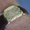 Lord Elgin Vintage 14K Gold Filled Wrist Watch, Flexible Hinged Lugs