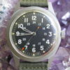 Belforte US Military Issue Manual Wind Wrist Watch GGW113, Vietnam War Era 1973