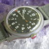 Belforte US Military Issue Manual Wind Wrist Watch GGW113, Vietnam War Era 1973