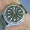 Belforte US Military Issue Manual Wind Wrist Watch GGW113, Vietnam War Era 1973