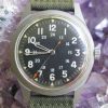Belforte US Military Issue Manual Wind Wrist Watch GGW113, Vietnam War Era 1973