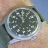Belforte US Military Issue Manual Wind Wrist Watch GGW113, Vietnam War Era 1973