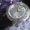 Longines Vintage 14K White Gold & Diamond Manual Wind Wrist Watch
