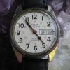 Vintage Wyler Dynaquartz Railroad Approved Stainless Steel Day/Date Wrist Watch