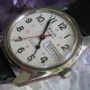 Vintage Wyler Dynaquartz Railroad Approved Stainless Steel Day/Date Wrist Watch
