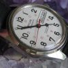 Vintage Wyler Dynaquartz Railroad Approved Stainless Steel Day/Date Wrist Watch
